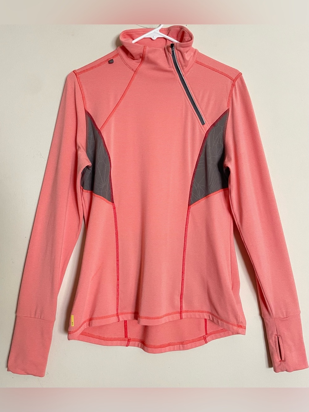 Lole Orange Pullover Athletic Long Sleeve Top/Jacket